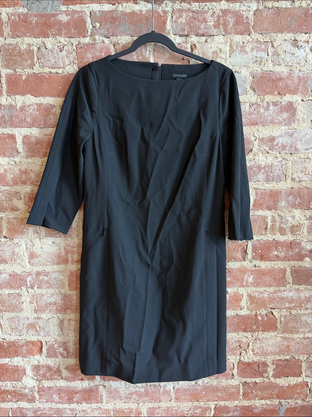 Ann Taylor Black Midi Dress